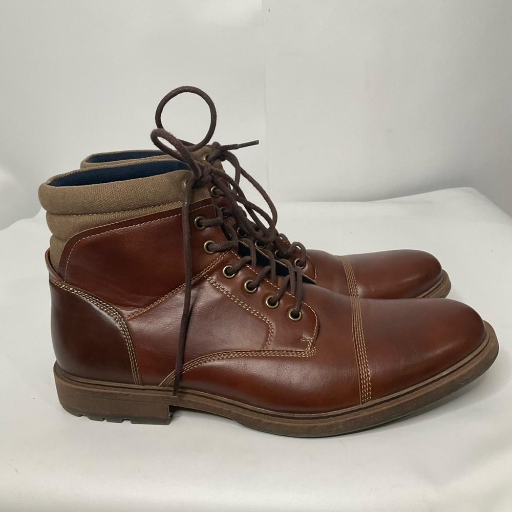 Miralto Men’s Brown Lace-Up Casual Ankle Boots; Like New Size 11D. - Picture 5 of 12